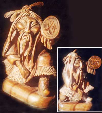 Этническая скульптура из дерева. Сибирское искусство